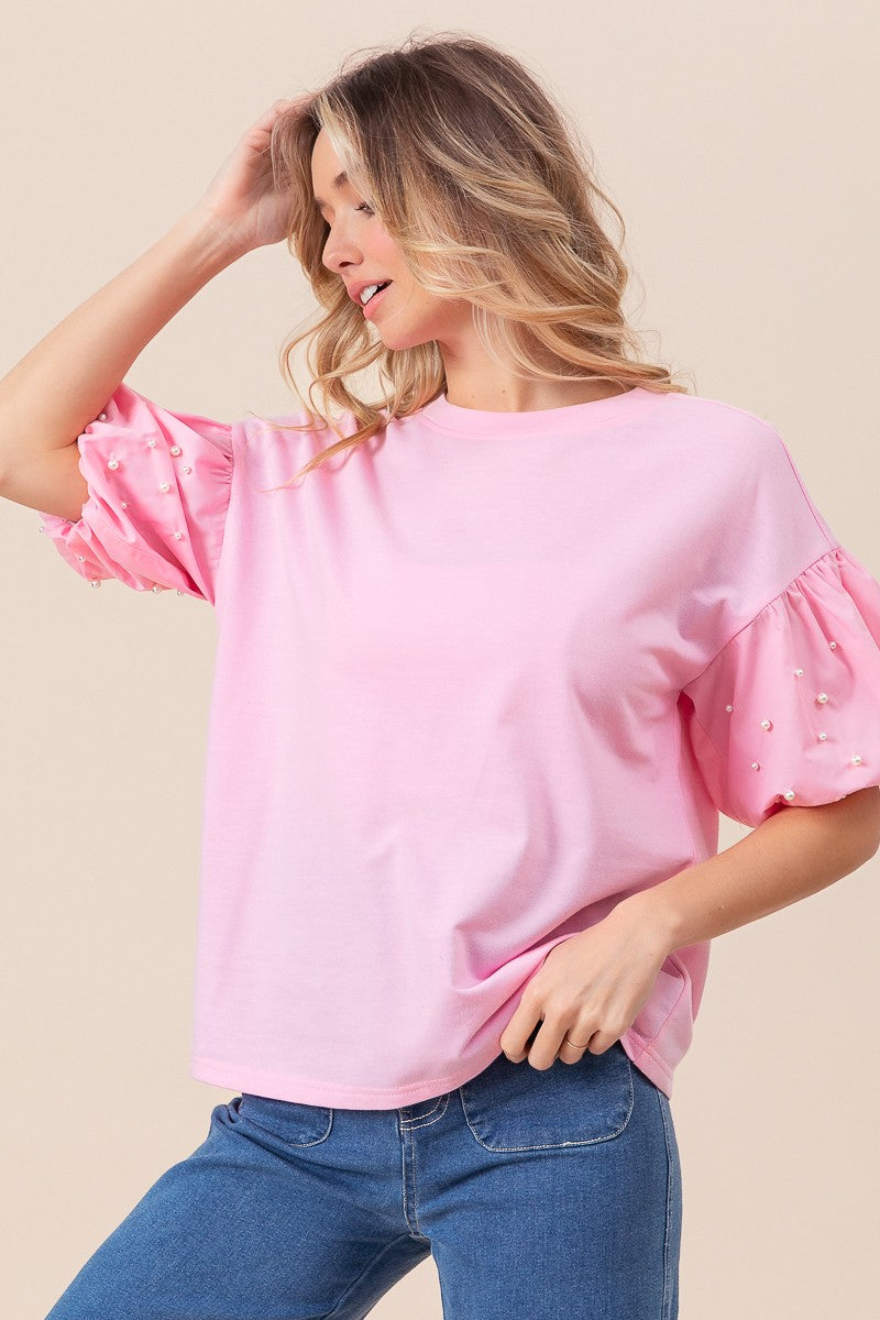 Blusa Bruma con perlas